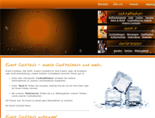 Tablet Screenshot of event-cocktails-live.de